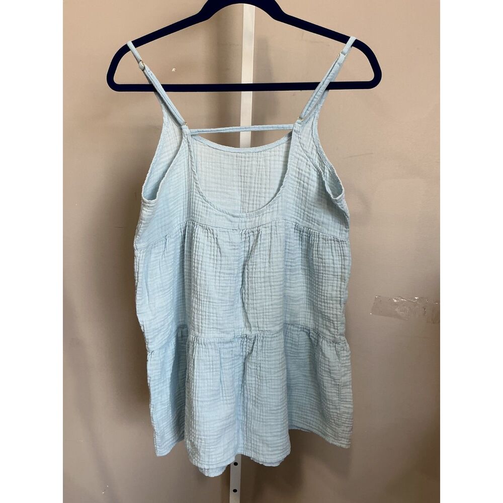Wild Fable Gauze Tunic Light Baby Blue Summer Top. Size Medium - Picture 2 of 5